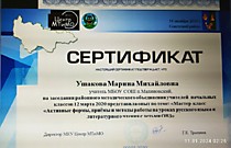 Мастер-класс 2020 г